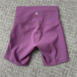 Lululemon wunder train 6” high rise short. Size 4. Vintage plum